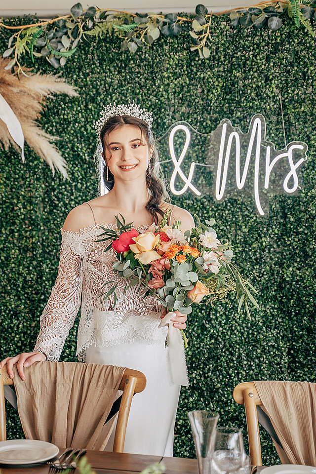 Bold & Bright Wedding Inspiration at Basset Down Complex,
